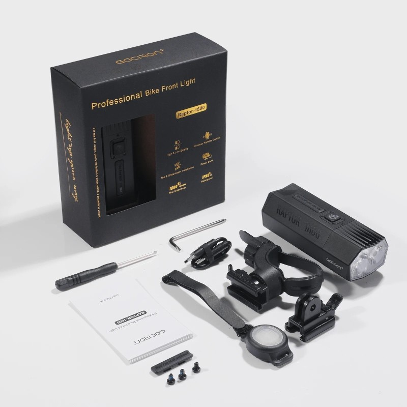 Gaciron Světlo přední RAPTOR-1800 BT Powerbank